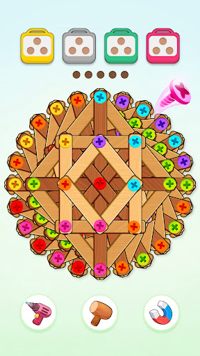ネジパズル: 脳トレ ウッド パズル - 人気 ネジ ゲーム スクリーンショット3
